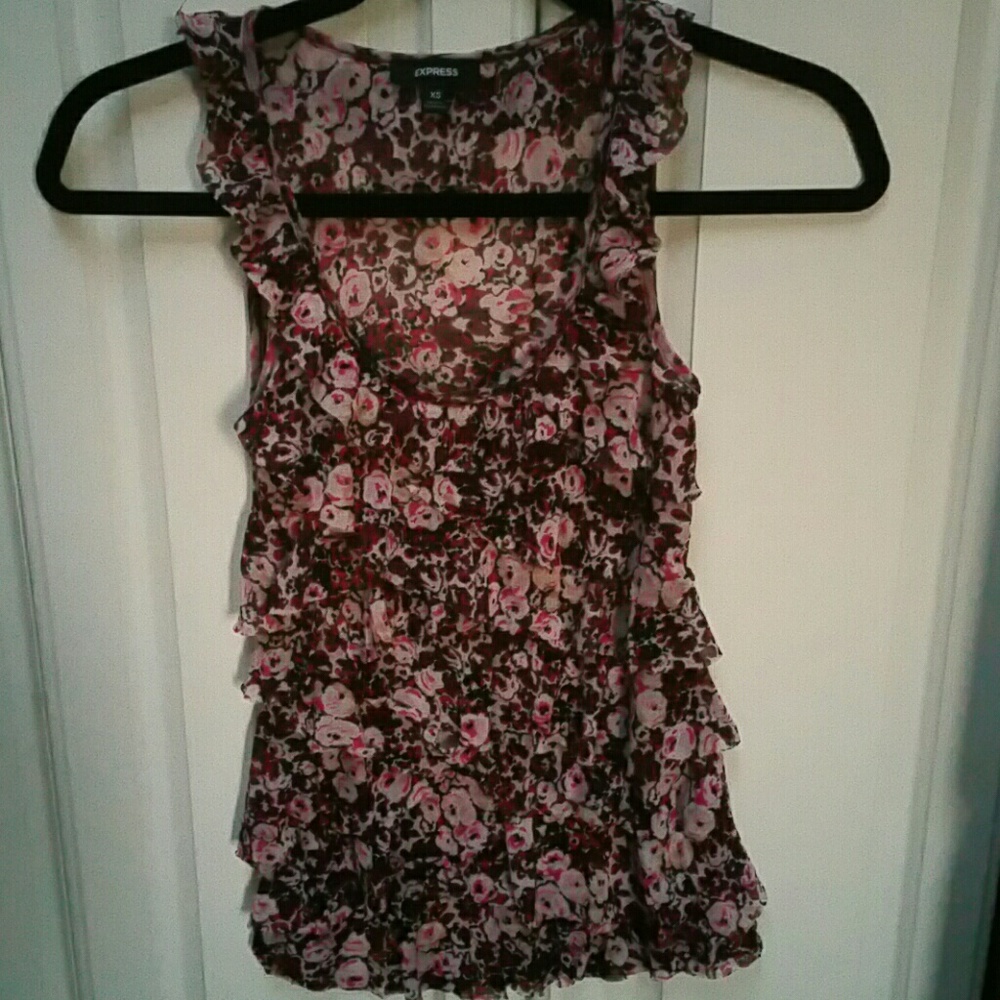💥Express XS tank with ruffled bottom